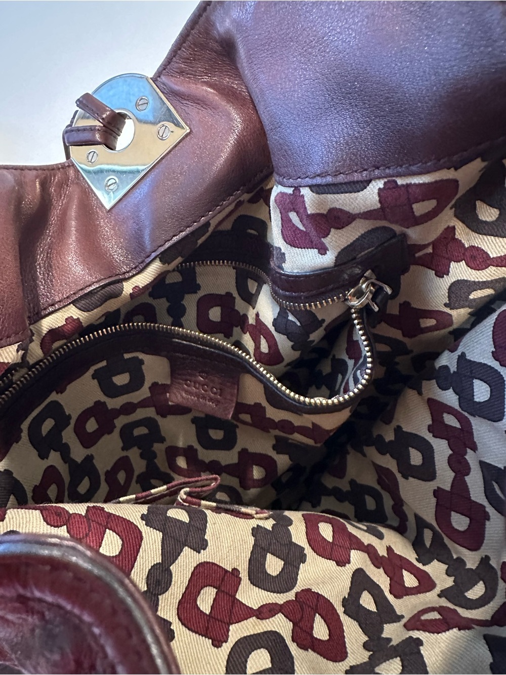 Authentic Gucci Guccissima Indy brown bag - Picture 5 of 8